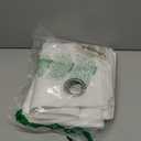 H.VERSAILTEX Linen Curtains Nickel Grommet Natural Linen Semi-Sheer Curtains 2 Panels Privacy Added Premium Soft Rich Material Drapes for Bedroom/Living Room - 52x54 - Inch - Pure White