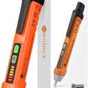 Neoteck Non-Contact AC Voltage Tester Pen, AC 12-1000V, LED Flashlight, Buzzer Alarm for Live/Null Wire Judgment