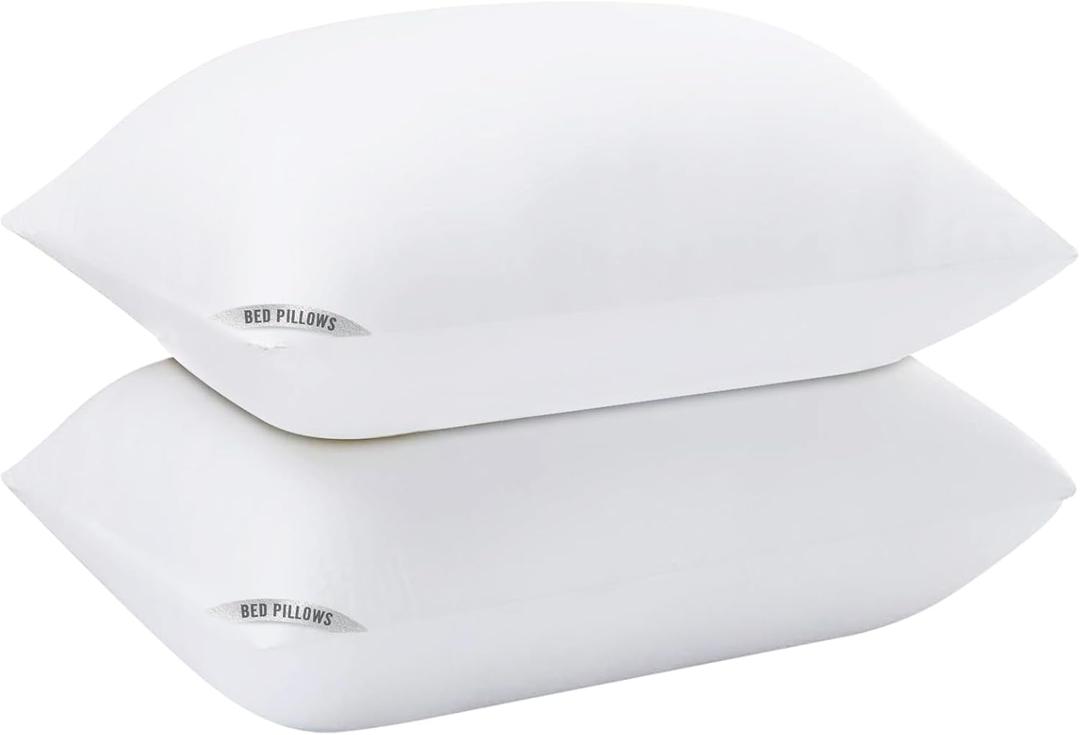 Sycoodeal Hotel Collection Bed Pillows for Sleeping 2 Pack,Standard Size Cooling Pillows,Hotel Quality with Premium Soft Down Alternative Fill for Side Stomach Back Sleepers (Medium Firm-2p)