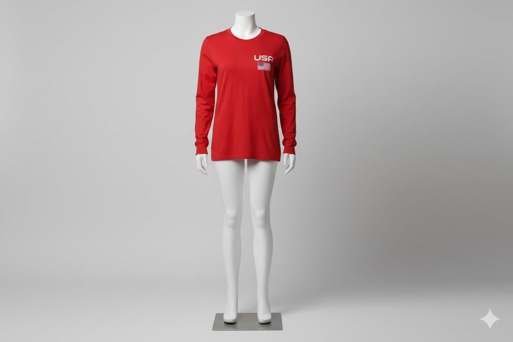 Port Company T-Shirt Red Size XL