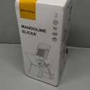 ONCE FOR ALL Upgrade Safe Mandoline Slicer Plus, Biger Size, Adjustable Vegetable Food Chopper Potato Fries Cutter, Detachable Blade, Kitchen Chopping Artifact, Gift (SkyBlue)