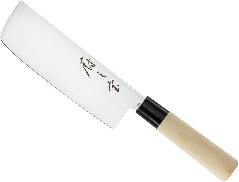 Mercer Culinary Asian Collection Nakiri Vegetable Knife (4", Wooden Handle)