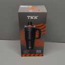 TKK 40 oz Tumblers with Handle and Straw, Ceramic Coating Insulated Bottle 100% Leakproof Travel Mug for Water, Iced Tea or Coffee, Smoothie, Cup Holder Friendly Base, BlueWhite