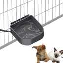 PETLESO Heated Water Bowl for Indoor Pet, Hanging Dog Water Bowl for Kennel No Spill Heated Bowl for Chicken Coop Dogs Cats Rabbits Birds Small Animals Outdoor, 1L (33 OZ)