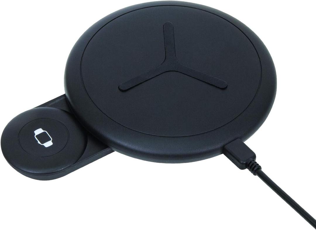 Helix 2 in 1 Wireless Charger, 10 Watt Fast Wireless Charger + Apple Watch Charger, iPhone Charger, Qi Certified, Compatible with iPhone 11, 11 Pro, 11 Pro Max, XS, XS Max, XR, X, 8, 8 Plus, AirPods 2