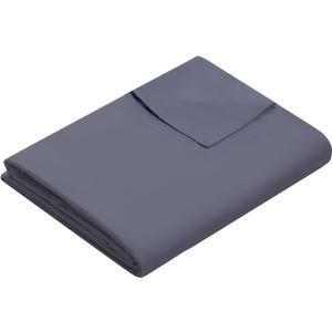 Weighted Idea Cool Removable Duvet Cover 48''x72'' for Weighted Blanket (Soft and Fabric, Dark Grey)
