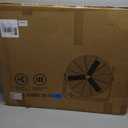 24 Inch High Velocity Industrial Fan 8500 CFM Heavy Duty Outdoor Fan 3-Speed 360 Degree Adjustable Tilt, Metal Floor Fans with Aluminum Blades for Workshop Patio Commercial Factory Garage - UL Listed