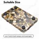 4 x Soap Dish for Bar Soap, Decorative Soap Dish for Shower, Soap Bar Holder for Bathroom Sink, Soap Holder Soap Tray