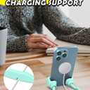 3 x Christmas Stocking Stuffers for Teens Boys Men Adults Gifts: Cell Phone Holder for Desk Funny Gag Gift Unique Gesture Phone Stand Birthday Gifts for Teenager Girls Women White Elephant Cool Stuff (Green)