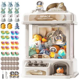 Large Claw Machine for Kids with Lights Sound, Vending Machine Toys, Electronic Prizes Dispenser Toys for Kids Age 3+, Arcade Claw Machine Game Gifts for Home Party Birthday