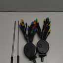 X-GiftKey Christmas Outside Decorations Solar Pathway Lights-2PACK 40LED Multicolor C6 Strawberry Lights Xmas Decor,Outdoor Solar Christmas Lights for Garden Yard Path Party Decor