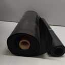 Muzata 4 PCS 50FT Black Under Deck Drainage System Trough HDPE Waterproofing Membrane Fit for 12" Joist Spacing M059