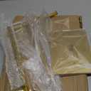 uxcell Purse Display Stand T Shaped Metal Adjustable Handbag Rack Double Hook Holder Necklace Organizer for Home Boutique Store - Gold