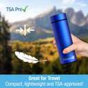 Insulin Cooler Travel Case by Tilcare - 60H Reusable Pen Freezer Bottle - Standard TSA Approved Hard Shell Medication Cooling Case - Emergency 12H Bottle - Holds up to 2 Diabetic Pens, Medical Vials