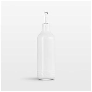 Le Creuset Stoneware Signature Oil Cruet, 20 oz., White