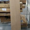 AOSKY Linen Roller Blinds Shades for Indoor Windows Pull Down Cordless Blackout Black Out Window Shade 70 inch Blinds for Home Dark Grey