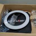 18 inch LED Ring Light with Tripod Stand Dimmable Makeup Selfie Ring Light for Studio Portrait YouTube Vlog Video Shooting with Carrying Bag and Remote Controller, CRI 90