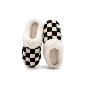 Guyarns House Slippers for Women & Men - Fuzzy, Casual Indoor/Outdoor Shoes with Memory Foam & Faux Fur Lining, 42-43