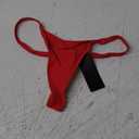 Zmart Women Thong Bikini Bottoms G String Sexy Low Waist Swimsuit Bottom Brazilian Cheeky Bathing Suit Bottoms S