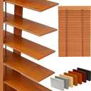 2" Slats Wood Blinds for Indoor Windows: Solid Wooden Blackout Blind&Shades, 31.5"W x 36"H