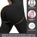 CHRLEISURE Workout Leggings Sets for Women, Gym Scrunch Butt Butt Lifting Seamless Leggings 3 Piece (Black, S)