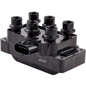MAS One Ignition Coil Compatible with 1991-2011 Ford E-150 Econoline Explorer Mercury Aerostar Mustang Mystique Ranger Mzda B3000 V6 3.0L 4.0L 4.2L Replacement for DGE446 FD480T Horizontal Connector