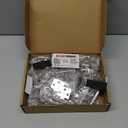 JQK 1/2 Inch Overlay Cabinet Door Hinges Satin Nickel, 50 Pack 25 Pairs Flush Face Mount Cupboard Self-Closing Kitchen Cabinet Hinges, CH200-SN-P50