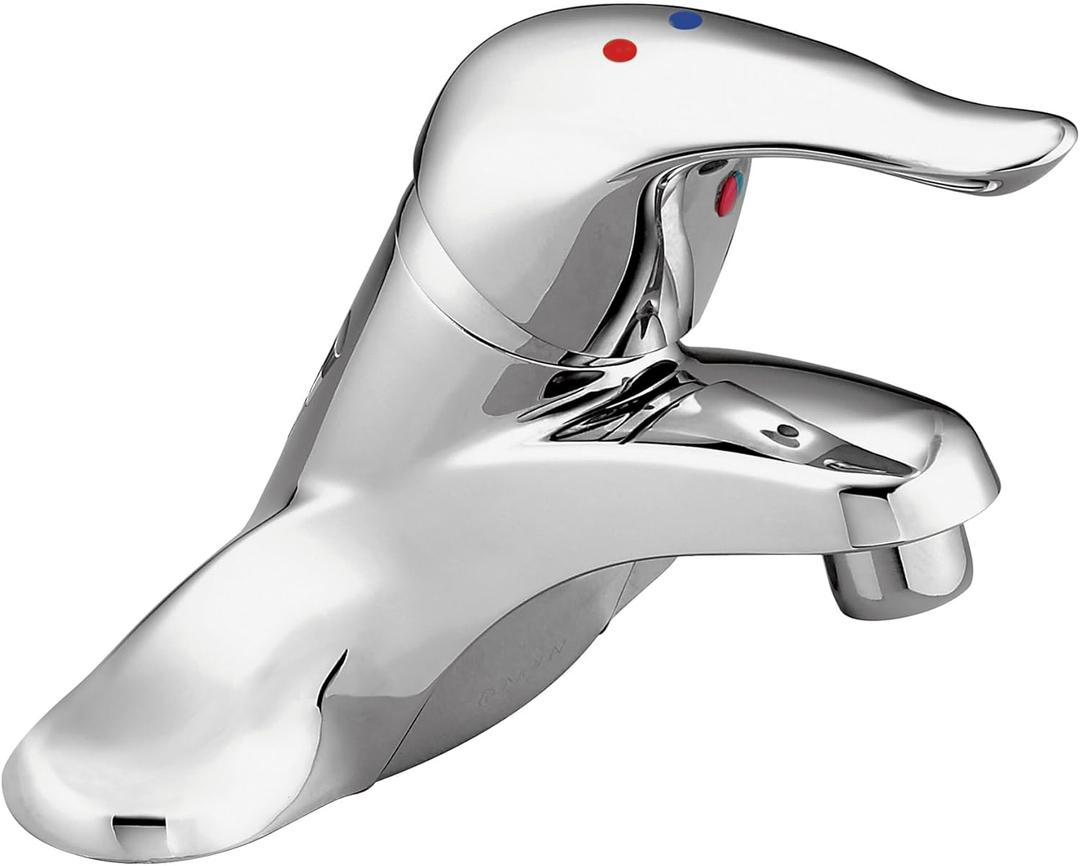 Moen Chateau Chrome Single Handle Bathroom Faucet Without Drain Assembly, L4605