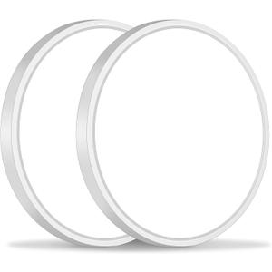 Brightever 2 Pack LED Ceiling Light Flush Mount, 9 Inch 18W, Ultra Thin 0.67 Inch Hallway Light Fixtures, 5000K Daylight White 2200LM Flat LED Ceiling Light for Dining Room, Pantry, Non-Dimmable