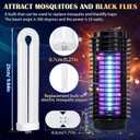 4 Pcs Bug Zapper Replacement Bulb 32W U Shaped Twin Tube Bulb Indoor Outdoor Bug Zapper Light with 4 Pin Base