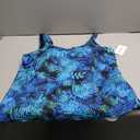 FULLFITALL Women Plus Size Tankini Top Printed Swimwear Bathing Suit Tank Top(No Bottom), Size 24