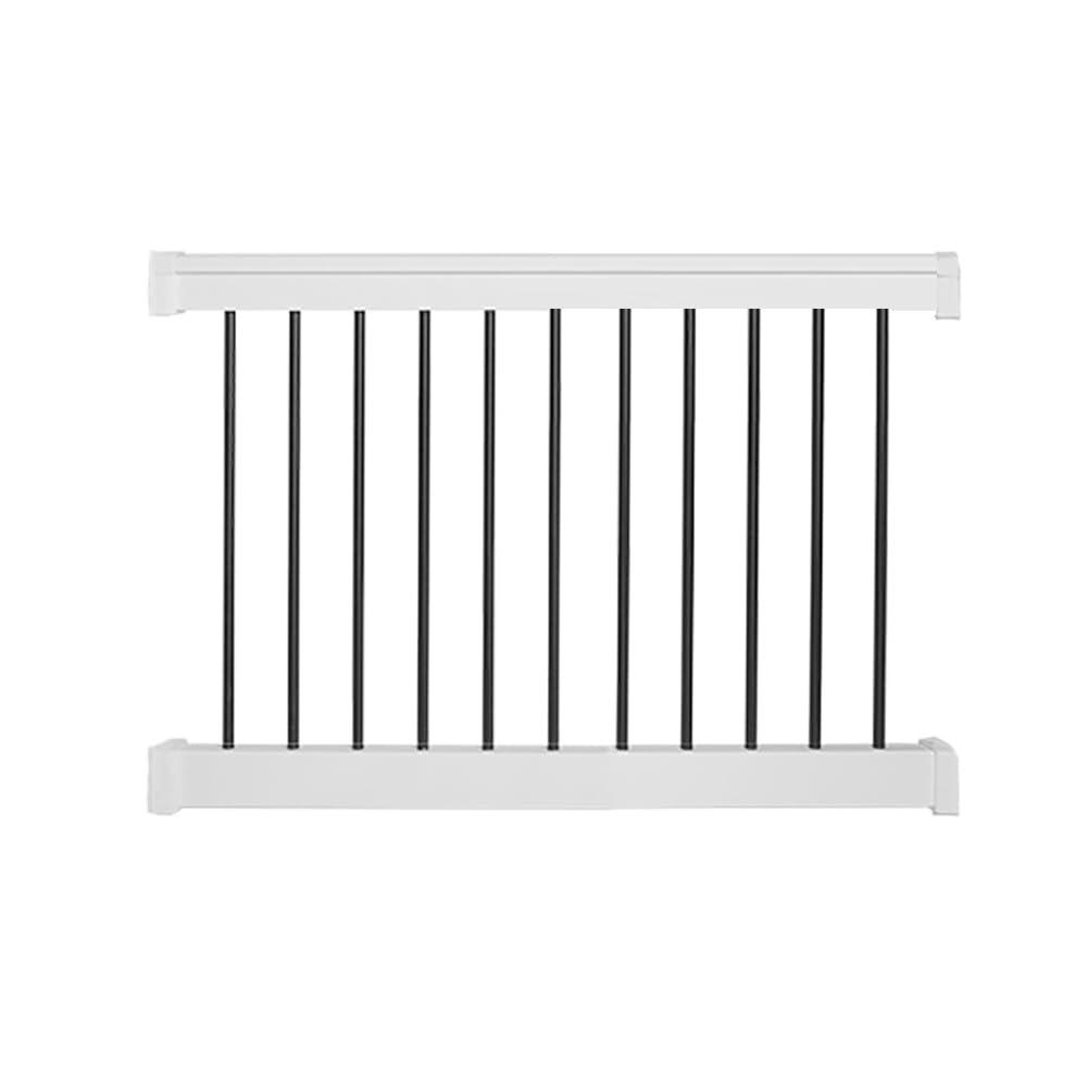 Weatherables Bolton Porch and Deck Railing Kit  Aluminum and Vinyl Railing Kit for Decks, Porches, Balcony Railing, and More (36 x 48) (36 in. Height)