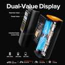 200PSI Tire Inflator Portable Air Compressor, Digital Tire Pump, Cordless Air Pump for Car Tires, Auto Shutoff, LED Light, Electric Air Compressor for Cars, SUV, Motorcycles, Bikes, Gifts for Men