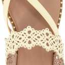 kensie Women's Masha-b Flat Sandal (Yellow)