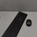 Wireless Keyboard and Mouse Combo for Windows, 2.4G Full-Sized External Cordless Computer Keyboard Mouse Combo for Laptop PC Desktop Chrome Mac, Number Pad 1600 DPI Silent Mouse USB Receiver (Black)