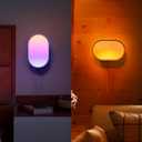 LIFX Luna Smart Lamp, 1000 LM Wi-Fi & Matter 1.3 Compatible, Alexa & Apple HomeKit Compatible, Plug-In Bedside Table Lamp & Wall-Mount, Color Changing Wall Wash, Sunrise/Sunset Effect, No Hub Required