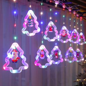 Christmas Lights, 9.8 Ft 120 Flashing LED Christmas Decorations Light, 10 Christmas Tree Colorful Lights, for Bedroom Patio Garden Party Home Xmas Decor Indoor Outdoor Christmas Decor