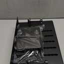 MAXECHO Desk Side Storage, Under Desk Laptop Mount, Table Side Hanging File Organizer, No Drill Clamp On Cable Management Tray, Laptop Holder with Magnetic Pen Holder for Office and Home, Load 22 Lbs (Black)