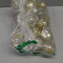 Clear Christmas Ball Ornaments, 30ct 2.36" Gold Shatterproof Xmas Ball Decorations Set Decorative Hanging Ornaments for Christmas Tree Home Office Decor Gift for Christmas Party Wedding