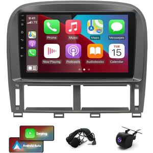 Android 13 Car Stereo for Lexus LS430 2001 2002 2003 2004 2005 2006, 9" HD Screen Car Radio with Wireless CarPlay Android Auto, Support GPS Navi Bluetooth WiFi/FM/USB/SWC DSP Backup Camera Mic