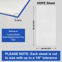 Duco USA-Made HDPE Sheet 1/8 Inch Thick 24" x 36" - 1 Pack of White HDPE Plastic Cutting Board Plastic Sheet for Kitchen, Signs, Crafts, Shelf Board, and Dishwasher Friendly