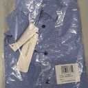 Calvin Klein Boys Long Sleeve Patterned Dress Shirt, Button-Down Style with Cuffs & Shirttail Hem (8, Dark Blue)