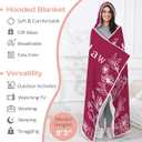 Christmas Mother in Law Gifts Wearable Blanket, Mother-in-Law Gifts Hoodie from Daughter in Law, Bonus Mom/Step Mom Hooded Blanket 47x72 in for Birthday