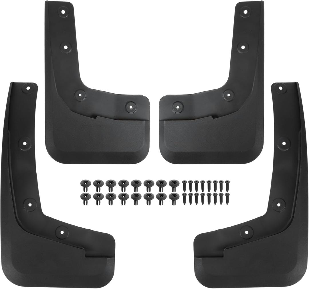 Mud Flaps Splash Guards for Ford for Ranger 2024 2025 (Not for Raptor) Pre-Drilled Fender Guards Mud Guards