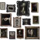 97 Decor Dark Academia Decor - Victorian Gothic Wall Art Prints, Dark Moody Aesthetic Pictures, Creepy Goth Posters Vintage Gothic Painting for Home Bedroom Decorations (8x10 Unframed)
