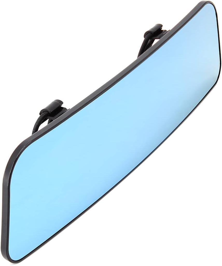 UTSAUTO Rear View Mirror Universal Panoramic Anti-glare Car Interior 12" Rear View Mirror Wide Angle Rearview with Silicone Strap for Most Cars Boats Vans Trucks (Blue)