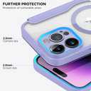 harusaki   iPhone 14 Pro Max Phone Case Wallet with MagSafe - Slim Reliable PU Leather iPhone 14 Pro Max Case with Card Holder, Flip Cover for Women & Men (Purple)