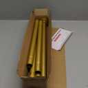 Gold Shower Curtain Rod 34-66 Inches(2.8-5.5ft) Never Rust Adjustable Shower Rod Spring Tension Non Slip No Drilling Shower Rods for Bathroom Garland Window