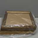 eletecpro 8x10 Picture Frames Set of 4, Vintage Photo Frame with Glass, Gold Frames 8 x 10 Display 5x7 Photo with Mat or 8x10 without Mat for Tabletop or Wall Decor, Gold