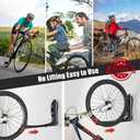 Ultrawall BIKEPAL Swivel Bike Racks - No Lift Wall-Mounted Bike Storage Solution for Home & Garage, 2 Pack